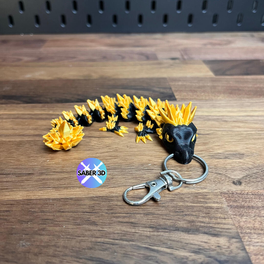 baby crystal dragon keychain