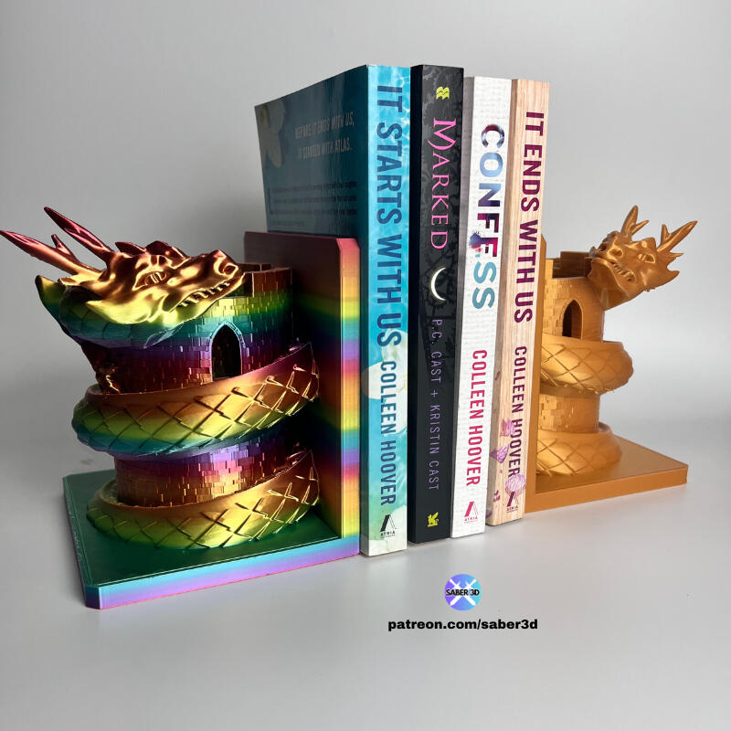 Dragon Tower Bookends