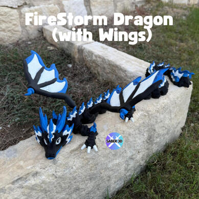 Winged Firestorm Dragon