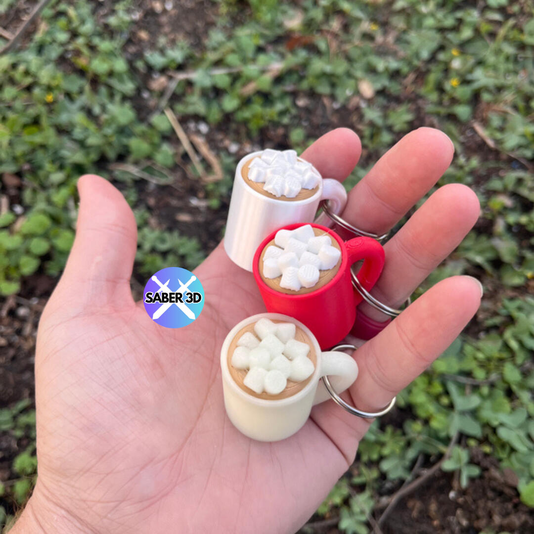 Hot Cocoa Keychain