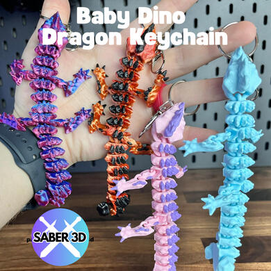 Baby Dino Keychain