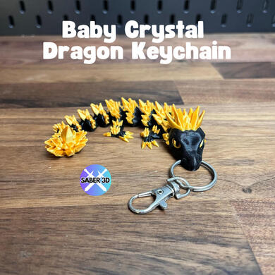 Baby Crystal Dragon Keychain Baby Crystal Dragon Keychain