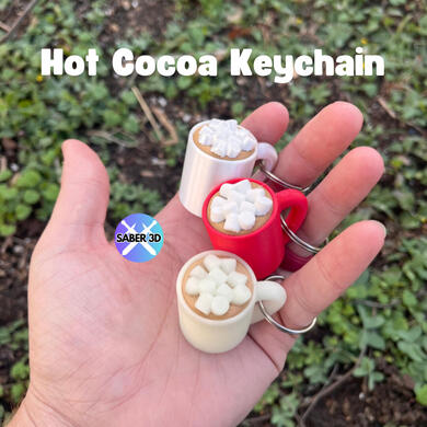 Hot Cocoa Keychain